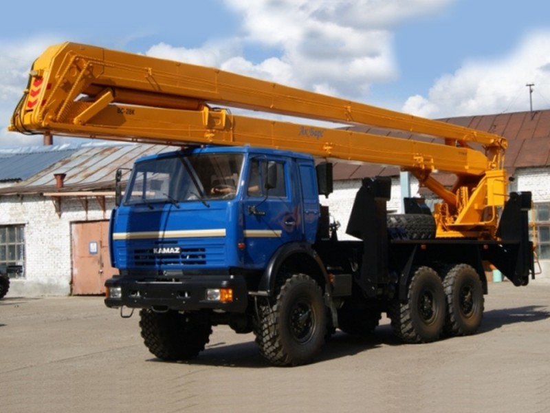 Автогидроподъёмник- 28 метров  на шасси Камаз-43114 Автовышка ВС-28К 28 м на базе КАМАЗ 43114